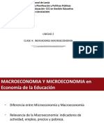 Economia de La Educacion - Indicadores Macroeconómicos.