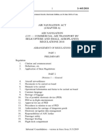 Air Navigation (135 Commercial Air Transport by Helicopters and Small Aeroplanes) Regulations 2018