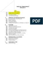 Temas Primer Período Ciencias Sociales 10º 2021