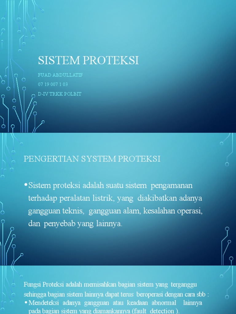 Sistem Proteksi Panel Distribusi | PDF