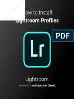 How To Install Profiles in Lightroom CC