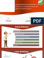 Pembuatan Dan Karakterisasi Nanopartikel Alfa Mangostin Menggunakan Polimer Kitosan Dan Enkapsulasi Sodium Silikat