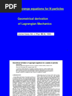 Lagrange Equations for N Particles