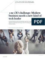 The CIO Challenge: Modern Business Needs A New Kind of Tech Leader