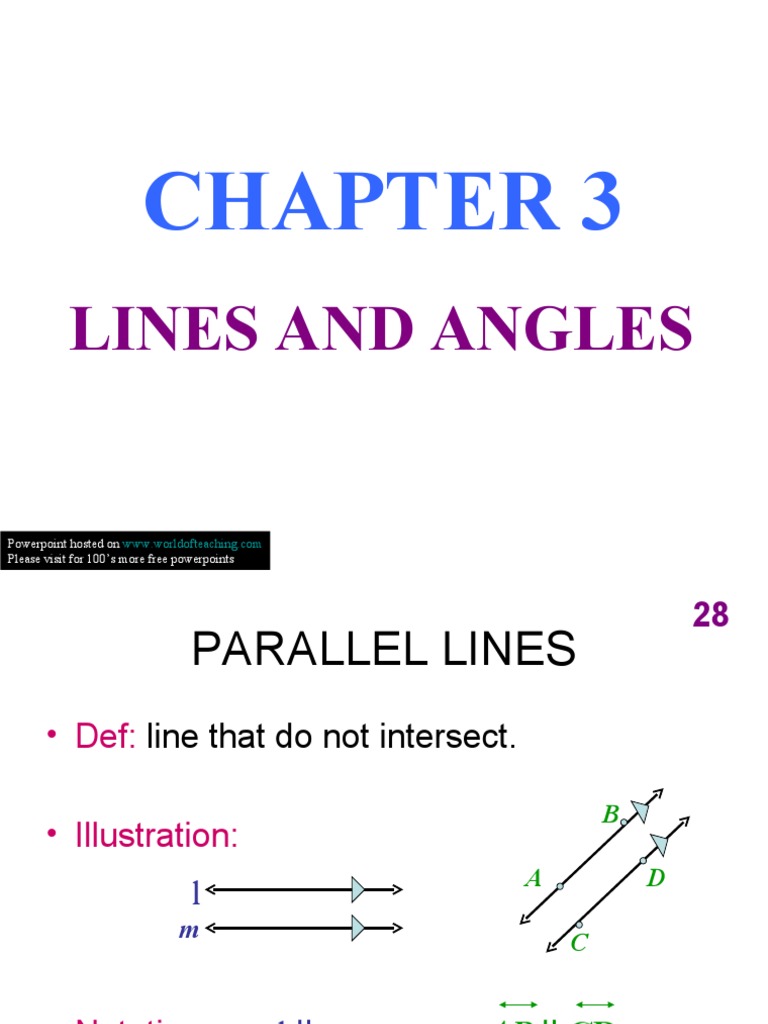 Lines and Angles Powerpoint Hosted On Please Visit For 100's More Free
