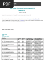 Restaurant Industry Award Ma000119 Pay Guide