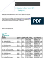Restaurant Industry Award Ma000119 Pay Guide