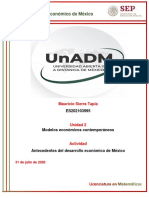 Antecedentes Del Desarrollo Económico de México