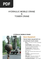 Hydraulic Mobile Crane & Tower Crane