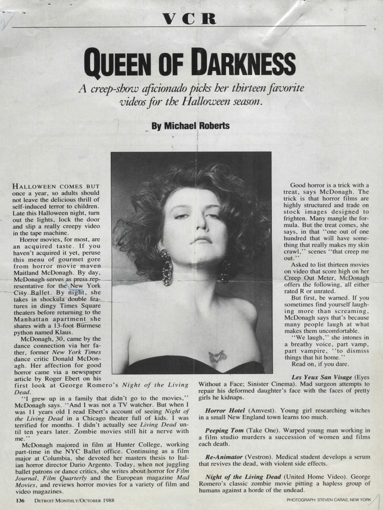 Maitland McDonagh Interview PDF