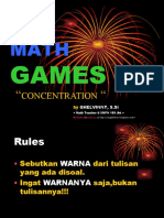 MATH GAMES (Konsentrasi)