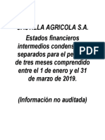 Castilla Agricola Estados Financieros