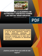 Posición de La Academia de Nutrición y Dietética Sobre Las Dietas Vegetarianas - Veganas