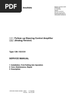 Follow - Up Steering Control Amplifier (Analog Version) : Type 139 - 153 E01