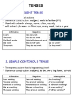 Tenses: 1. Simple Present Tense