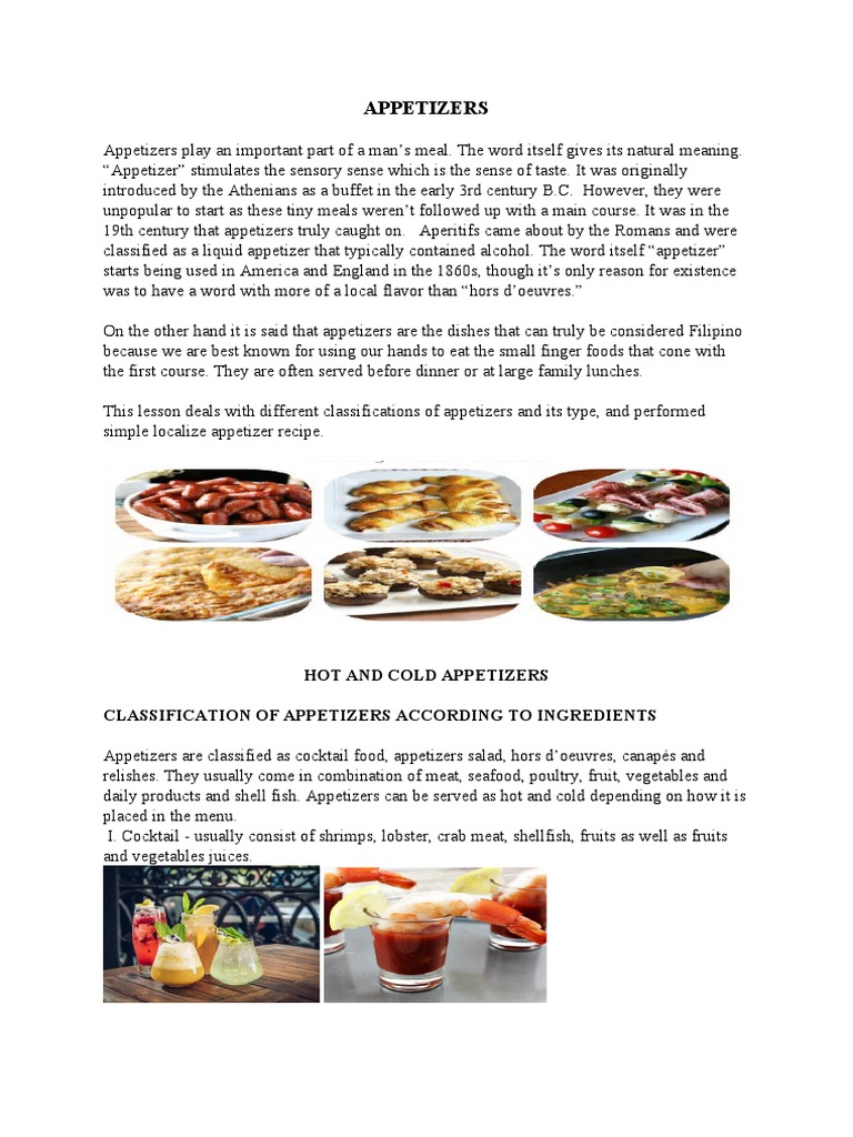Introduction To Appetizers Download Free Pdf Hors D Oeuvre Pickling
