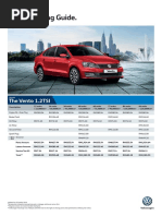 Service Pricing Guide.: The Vento 1.2TSI