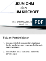 HUKUM OHM DAN KIRCHOFF