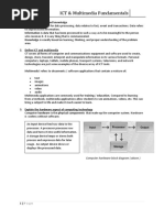 ICT & Multimedia Fundamentals: Computer Hardware Block Diagram (Above)