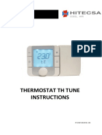 Thermostat TH Tune Instructions: 05.13 Ref. 201231 Rev. 101
