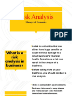 Risk Analysis: Managerial Economics