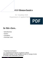 AM5010 Biomechanics: Dr. Varadhan SKM Department of Applied Mechanics