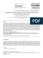 Automated Detection of Diabetes Using CNN and CNN-LSTM