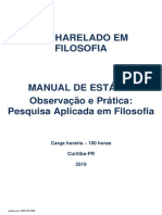 MANUAL DE ESTÁGIO Observação e Prática Pesquisa aplicada em Filosofia_2019