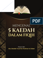 LIMA KAIDAH FIQIH - Ust. Abu Ubaidah