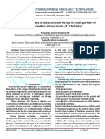 Principles of Landscape Architecture and Design of Small Gardens of Modern Hospitals in The Climate of Uzbekistan