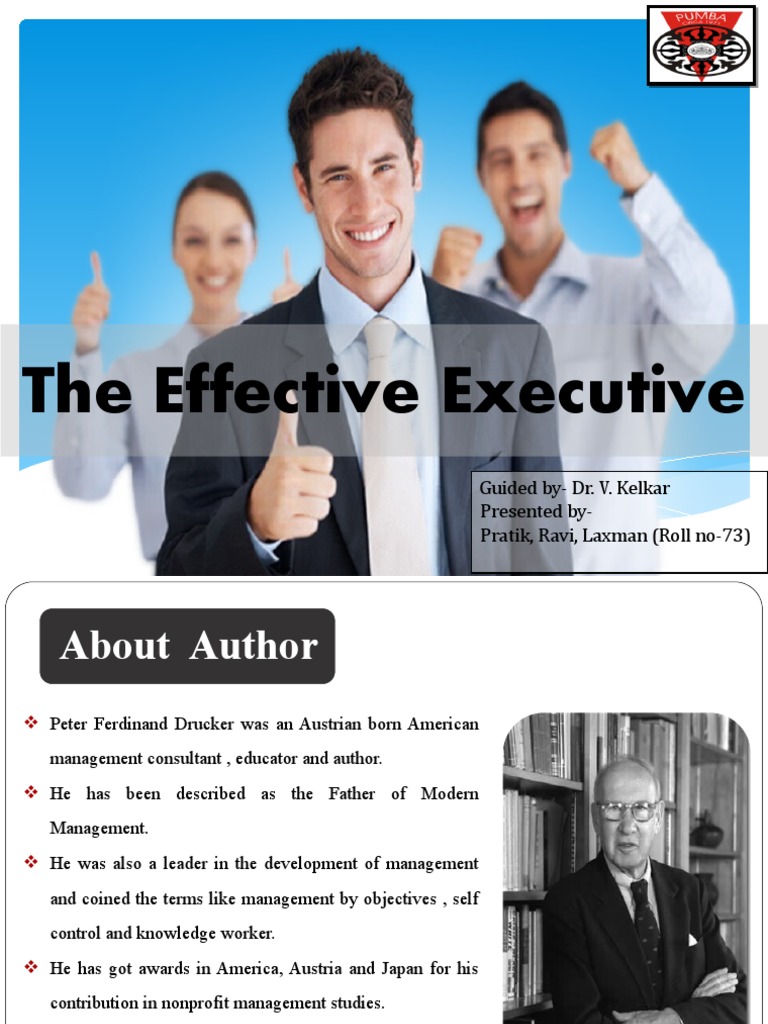 Principles of Effective Executives | PDF | Self | Human Nature