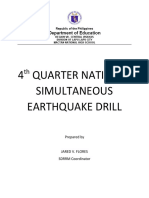 4th Quarter National Simultaneous Earthquake Drill 2020