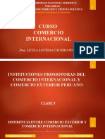 CLASE 9 Instituciones promotoras del comercio internacional y comercio exterior peruano