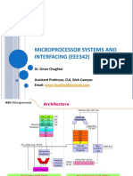 Microprocessor Systems and Interfacing (Eee342) : Dr. Omer Chughtai Assistant Professor, CUI, Wah Campus Email