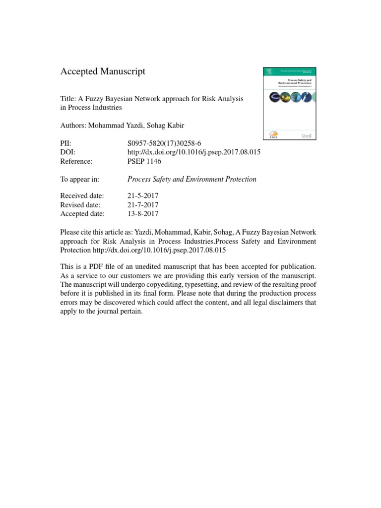 A Fuzzy Bayesian Network Approach For Risk Analysis in Process ...
