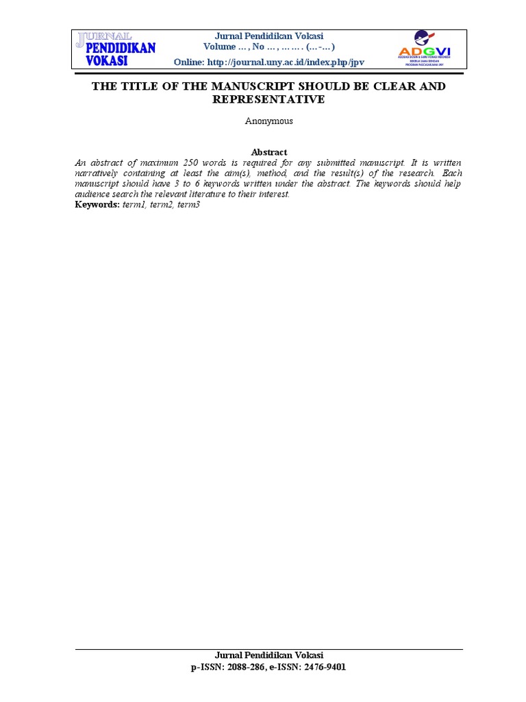 Guidelines for Manuscript Submission | PDF | Psychology | Science