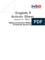 English 9 Activity Sheet: Quarter 2 - MELC 1