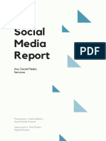 Steel Blue Right Triangles Social Media Report