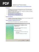 Prerequisites: Blackberry Connect Software Installation