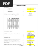 Parshall Flume 1.5 MLD