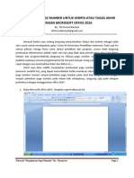 Pengaturan Page Number Untuk Skripsi Atau Tugas Akhir Dengan Microsoft Office 2007