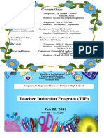 BBEMNH Teacher Induction Program Committees