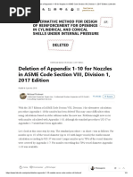 Deletion of Appendix 1-10 For Nozzles in ASME Code Section VIII, Division 1, 2017 Edition - LinkedIn