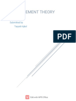 Measurementtheory: Submi T T Edt O DR .I FF at Submi T T Edby Tayyabi Qbal