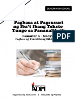 Pagbasa11 - Q4 - Mod9 - Pagbuo NG Tentatibong Bibliyograpiya - v3 PDF