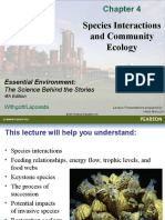 Species Interactions and Community Ecology: Essential Environment
