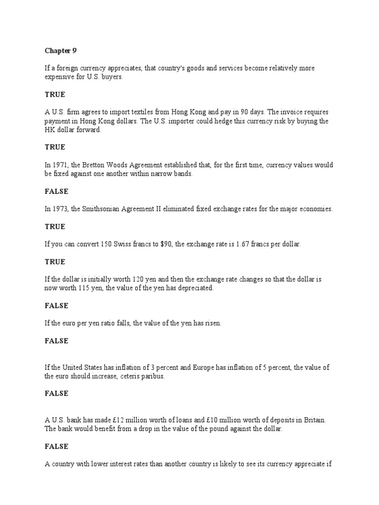 Chapter 9 | PDF | Japanese Yen | Exchange Rate