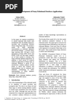 Download 2008 - On Development of Fuzzy Relational Database Applications by Franck Dernoncourt SN49549097 doc pdf