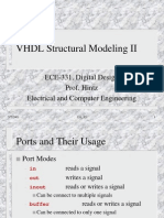 VHDL Structural Modeling II: ECE-331, Digital Design Prof. Hintz Electrical and Computer Engineering