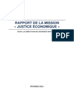 Rapport Mission Justice Économique - Février 2021